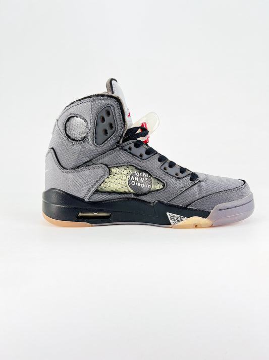Air Jordan 5 Off-White “Black” – Edição Especial
