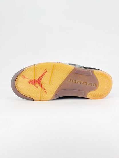 Air Jordan 5 Off-White “Black” – Edição Especial