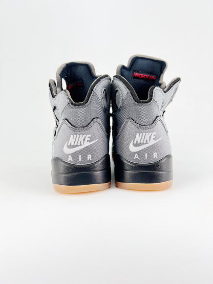 Air Jordan 5 Off-White “Black” – Edição Especial