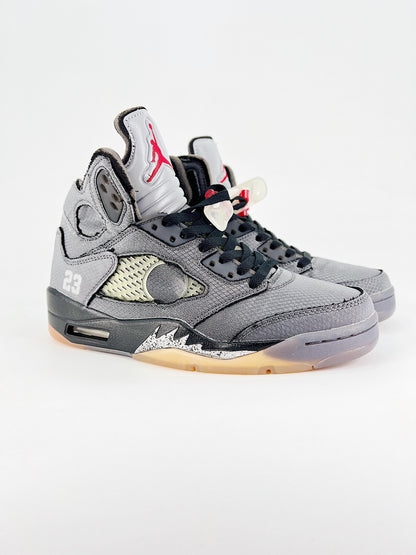 Air Jordan 5 Off-White “Black” – Edição Especial